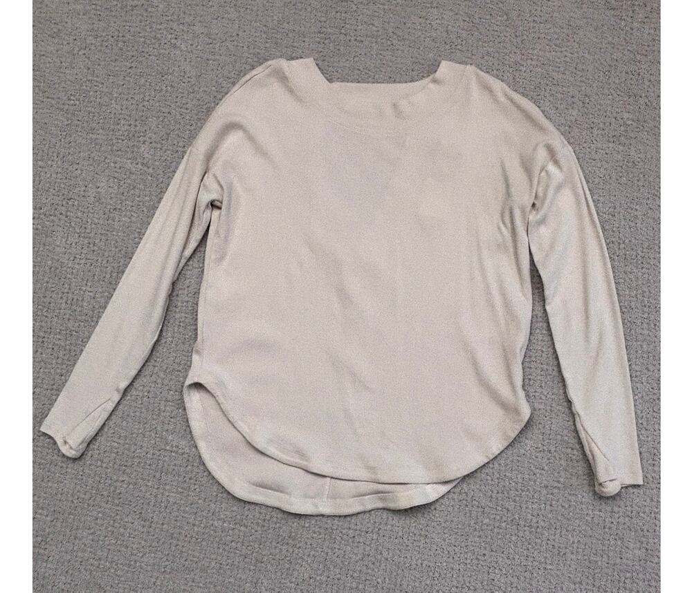 Athleta White Long Sleeve Sweater Size S #69564